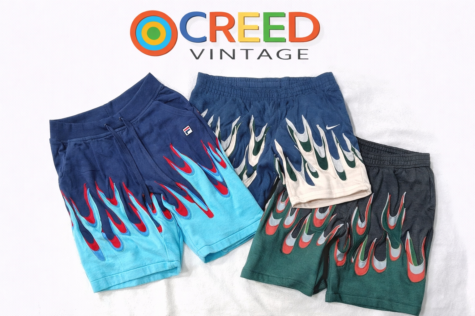 CR6467 Upcycle Flame Shorts