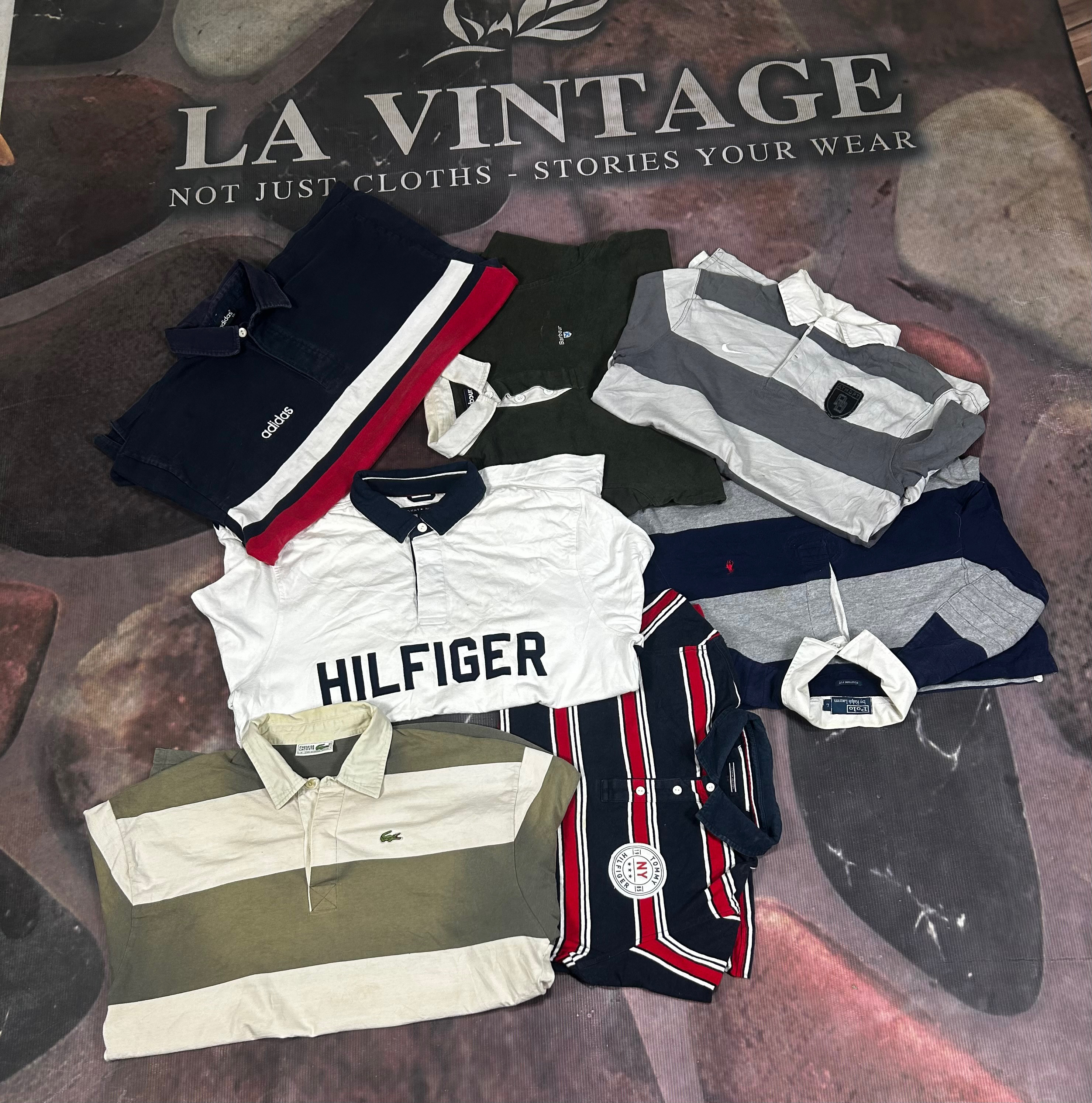 Classic horizontal stripe Rugby-Boxy fit - Old Mon..