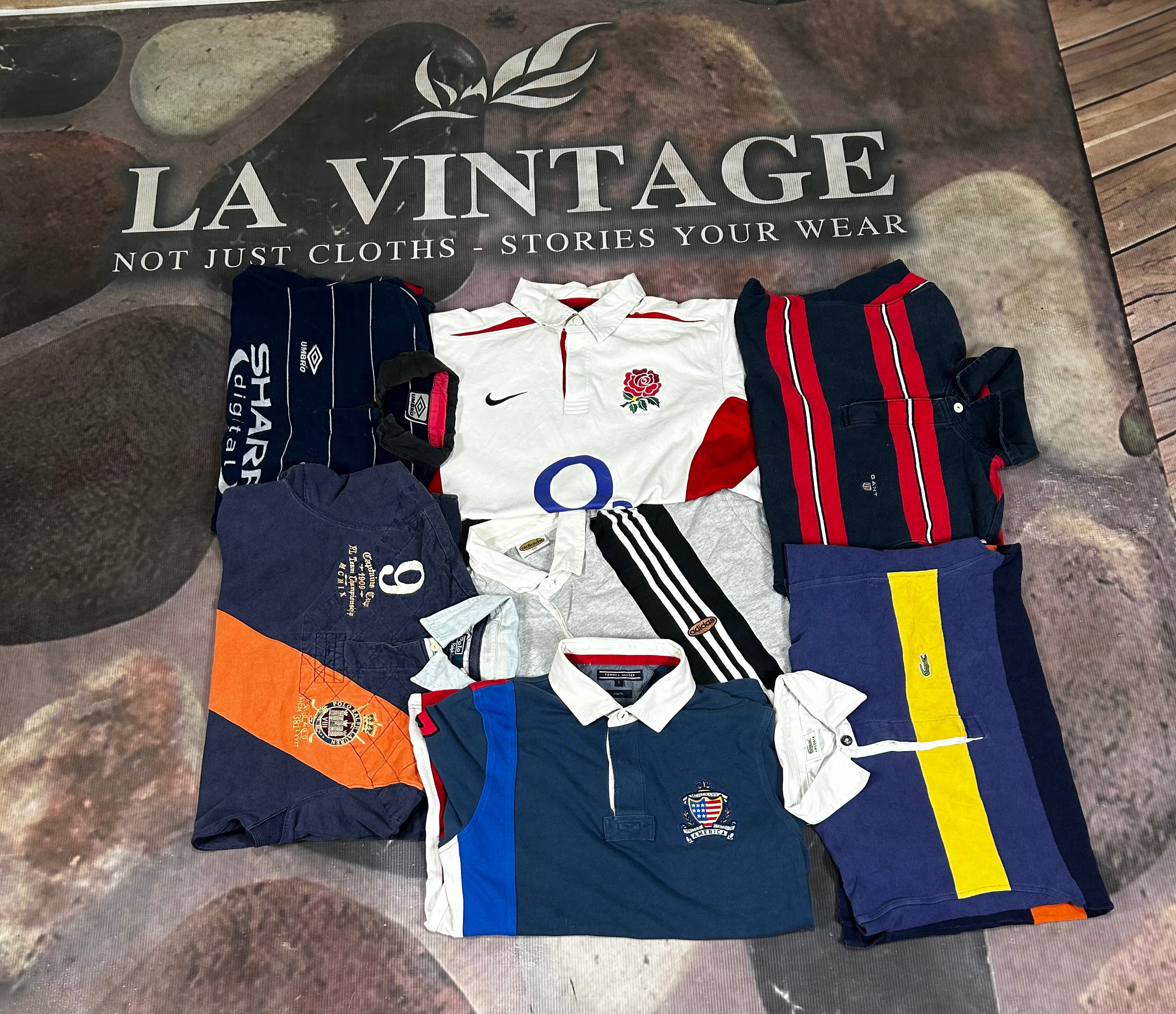 Designer mix brand rugby jersey block core