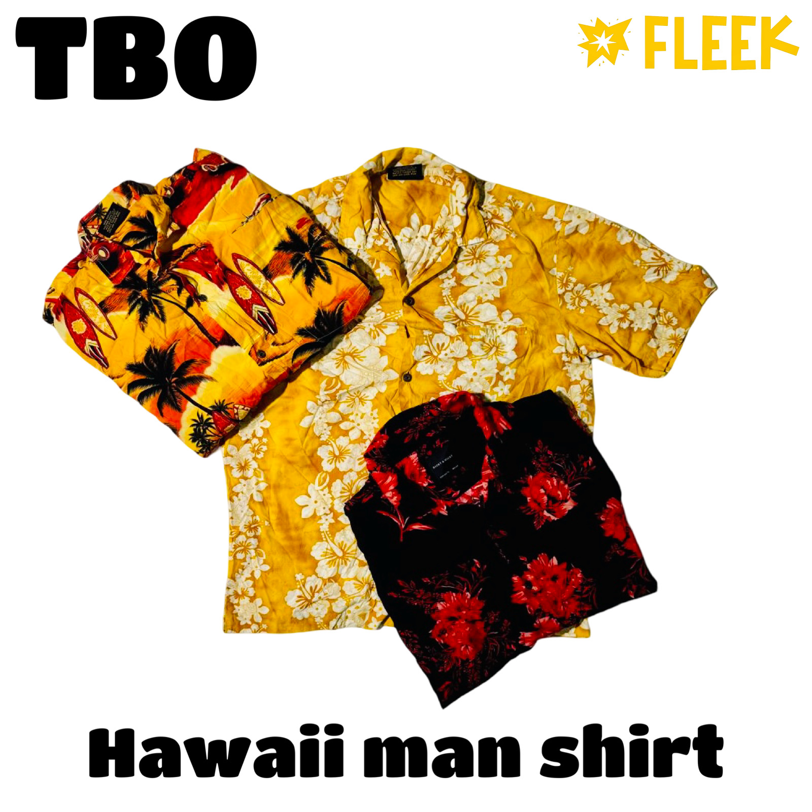 Camicia da uomo hawaiana