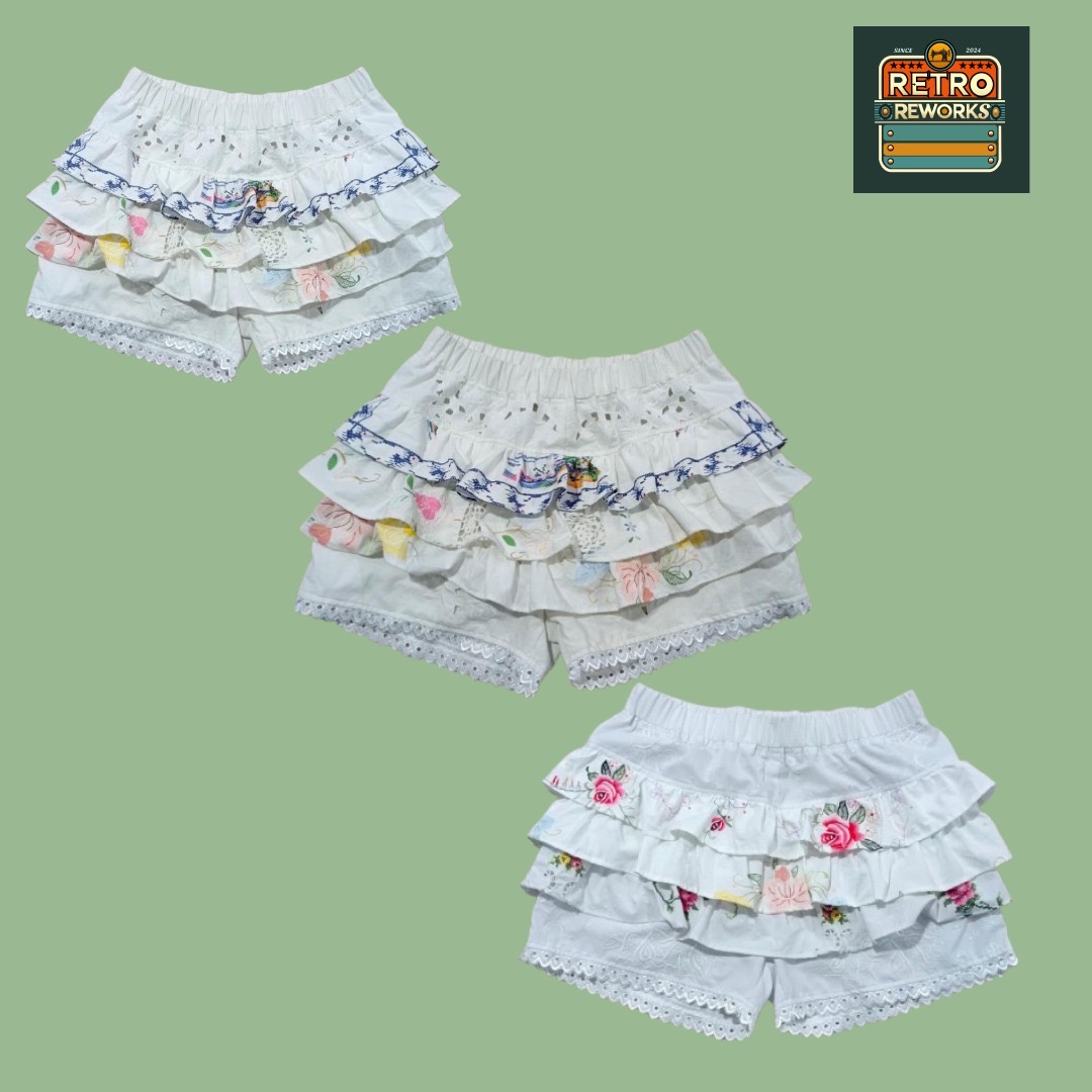 アップサイクルリネンブルーミングショーツ